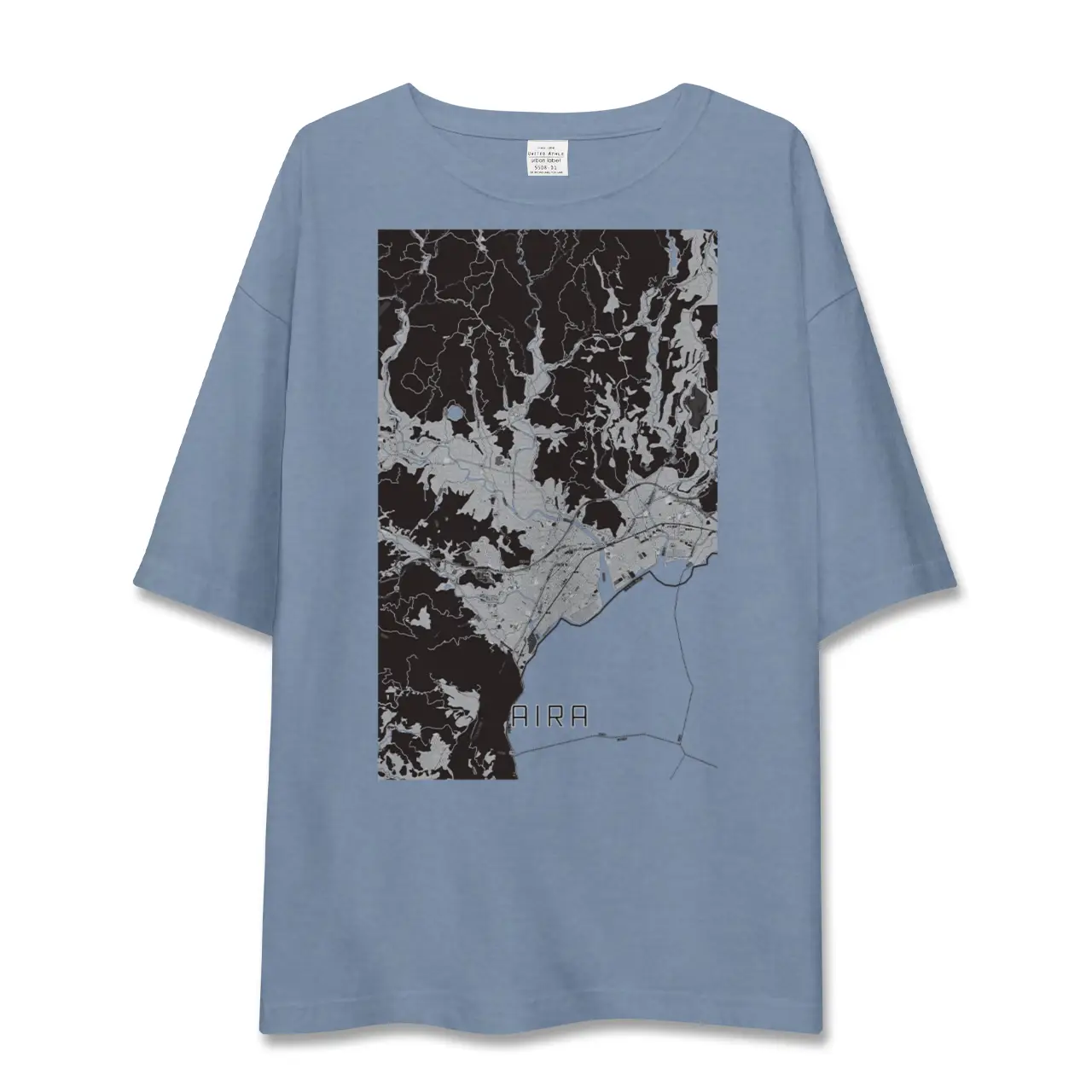 【姶良（鹿児島県）】地図柄ビッグシルエットTシャツ