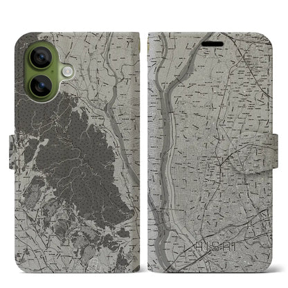 【愛西（愛知県）】地図柄iPhoneケース（手帳タイプ）