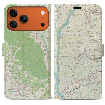 【愛西（愛知県）】地図柄iPhoneケース（手帳タイプ）