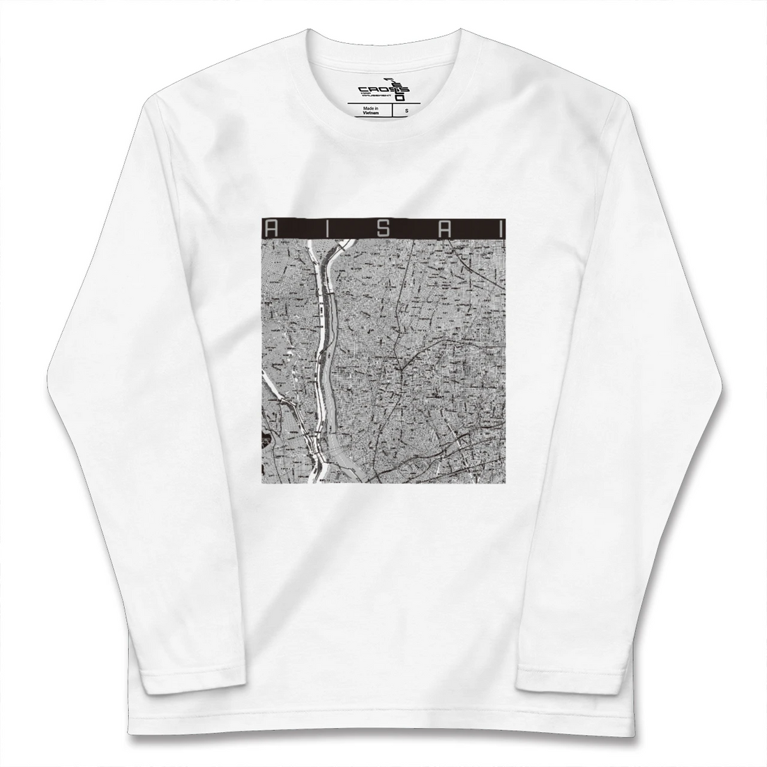 【愛西(愛知県)】地図柄ロングスリーブTシャツ