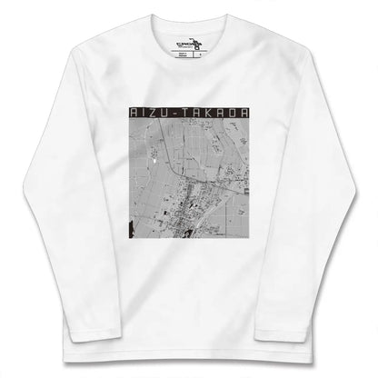 【会津高田（福島県）】地図柄ロングスリーブTシャツ