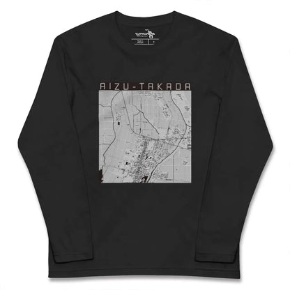 【会津高田（福島県）】地図柄ロングスリーブTシャツ