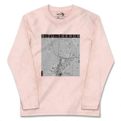 【会津高田（福島県）】地図柄ロングスリーブTシャツ