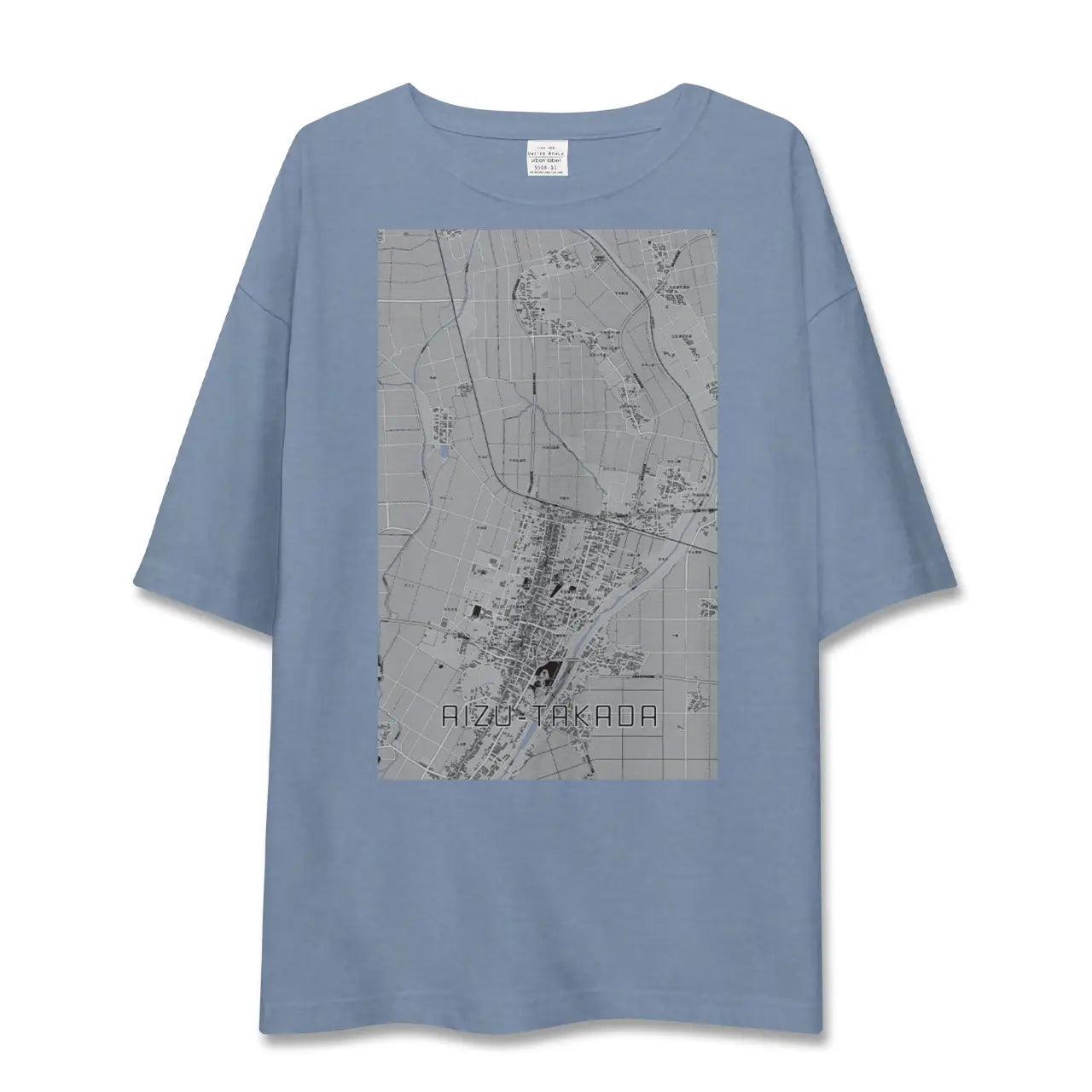 【会津高田（福島県）】地図柄ビッグシルエットTシャツ