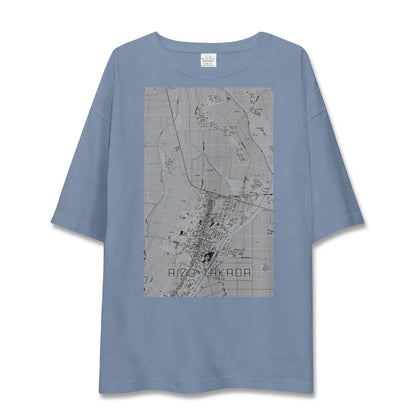 【会津高田（福島県）】地図柄ビッグシルエットTシャツ