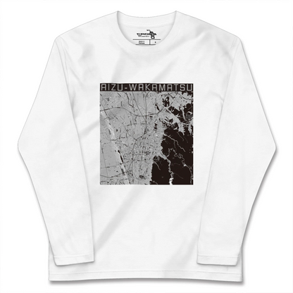 【会津若松（福島県）】地図柄ロングスリーブTシャツ