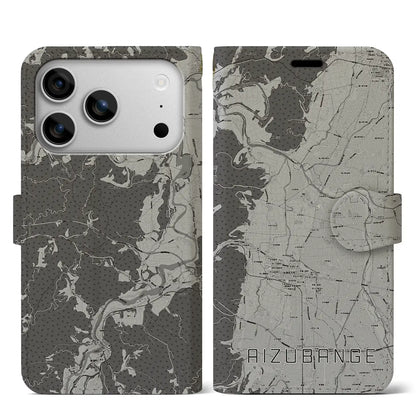 【会津坂下（福島県）】地図柄iPhoneケース（手帳タイプ）