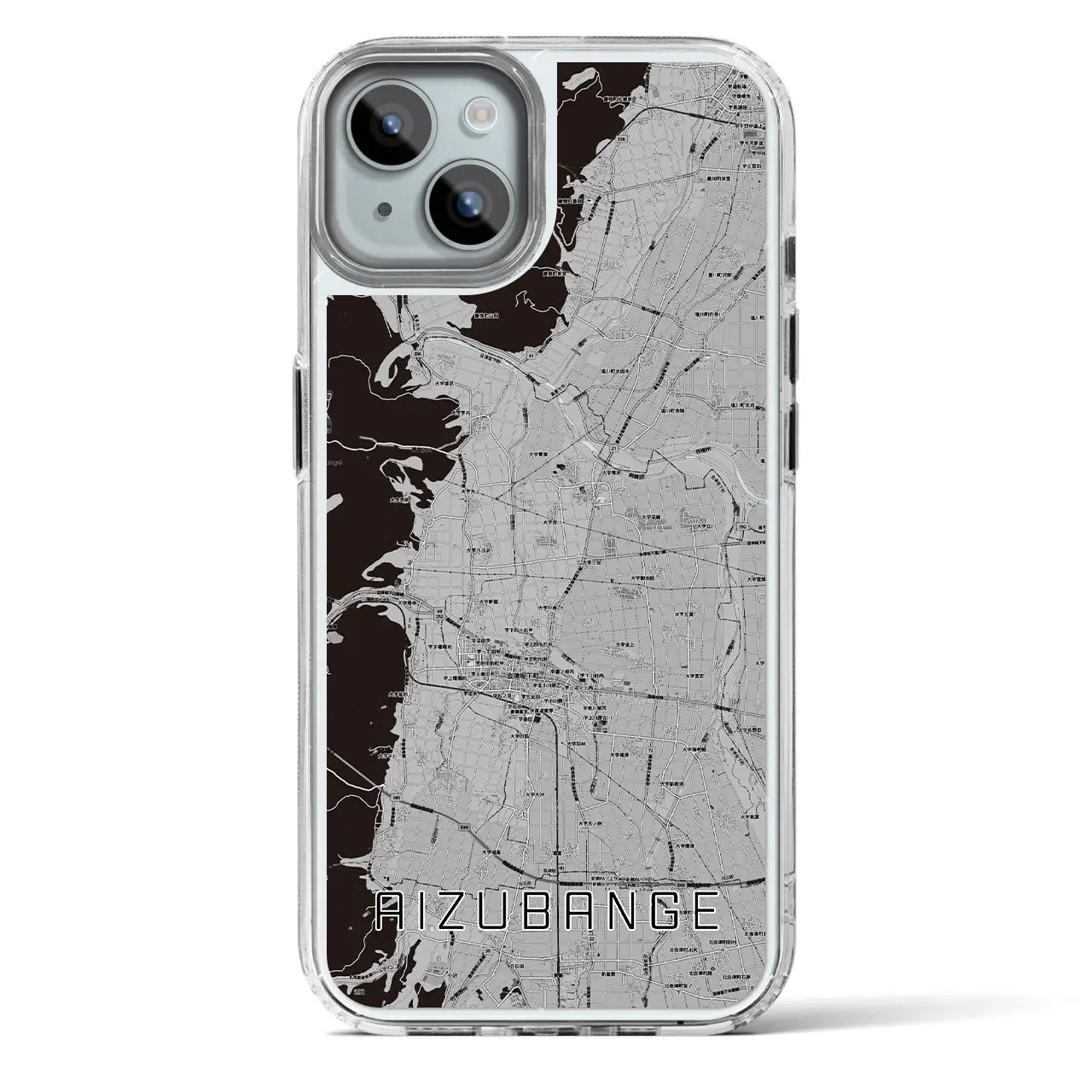 【会津坂下（福島県）】地図柄iPhoneケース（MagSafeタイプ）
