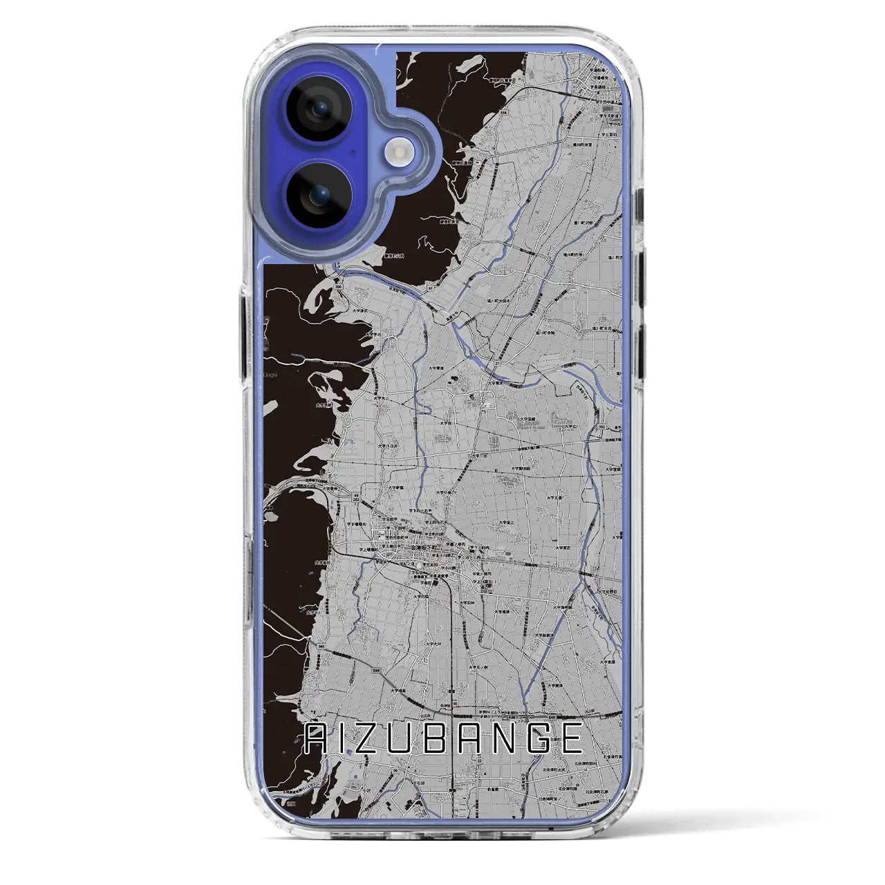 【会津坂下（福島県）】地図柄iPhoneケース（MagSafeタイプ）
