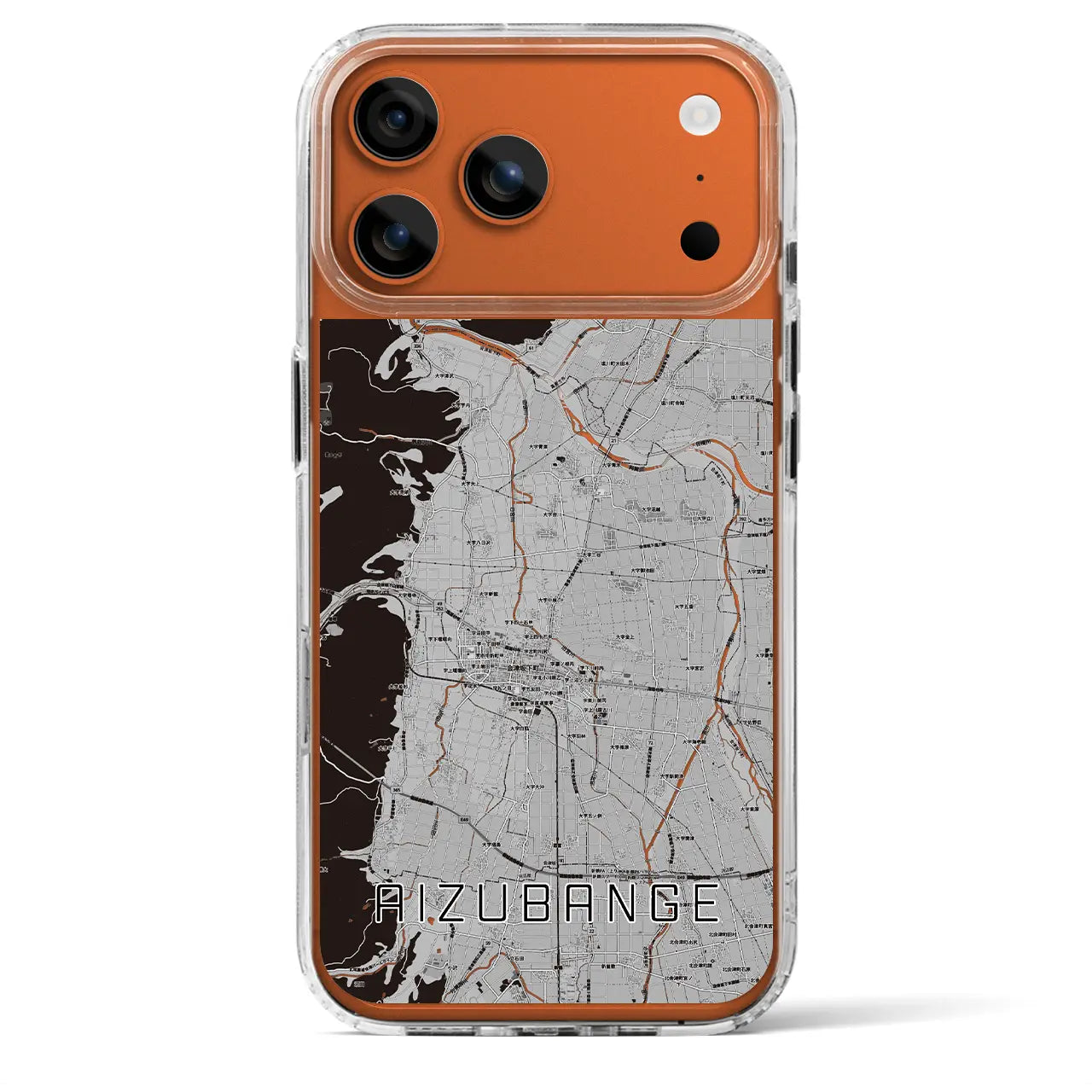 【会津坂下（福島県）】地図柄iPhoneケース（MagSafeタイプ）