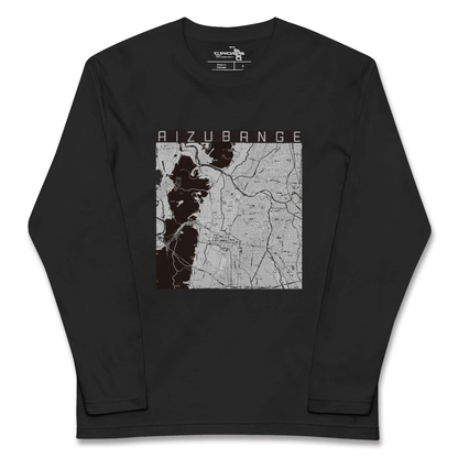 【会津坂下（福島県）】地図柄ロングスリーブTシャツ
