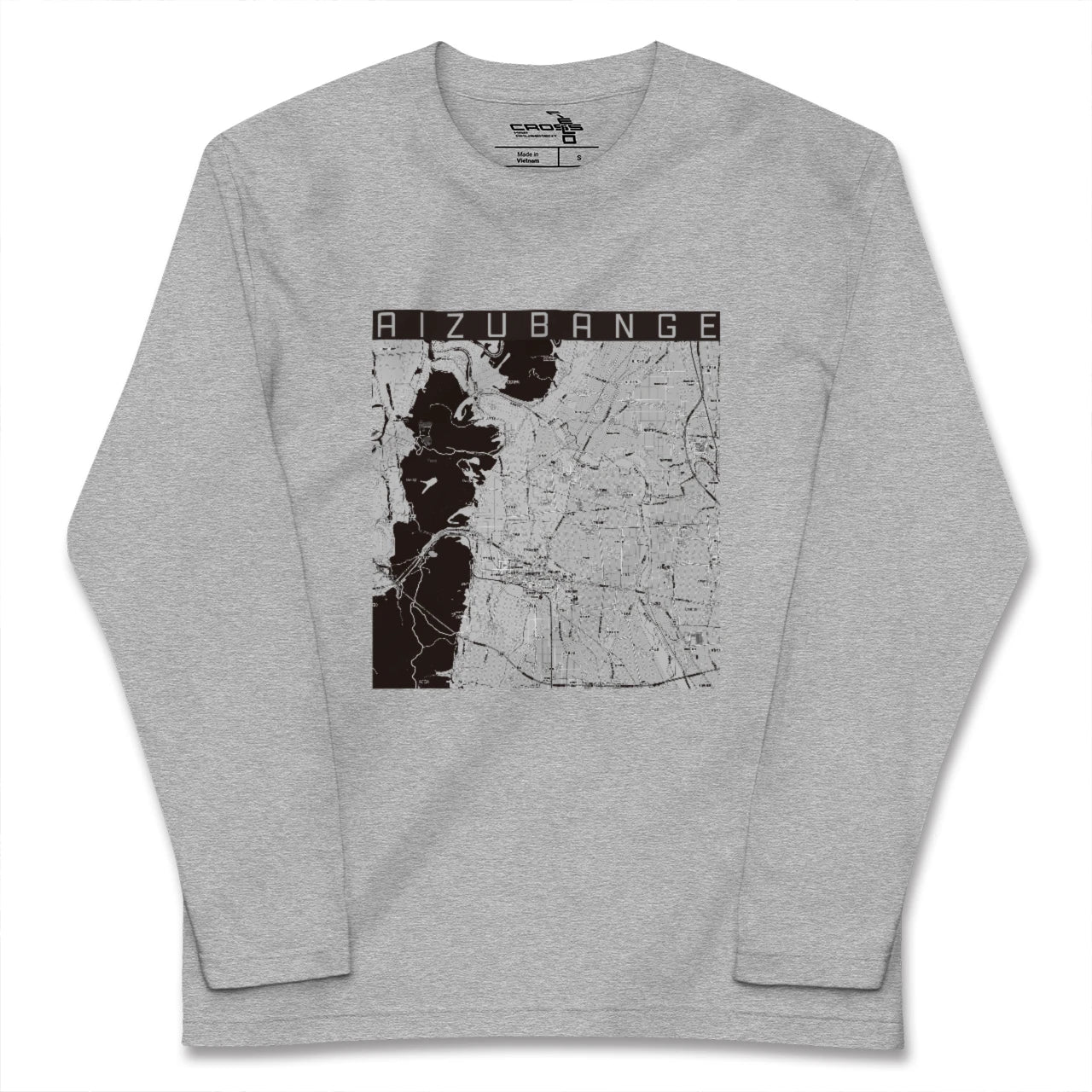 【会津坂下（福島県）】地図柄ロングスリーブTシャツ