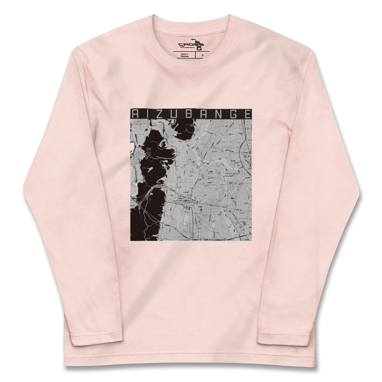 【会津坂下（福島県）】地図柄ロングスリーブTシャツ