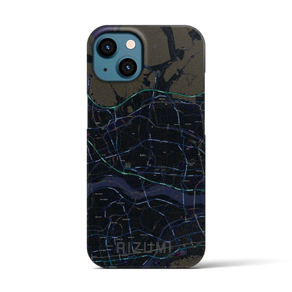 【藍住（徳島県）】地図柄iPhoneケース（バックカバータイプ）