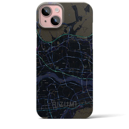 【藍住（徳島県）】地図柄iPhoneケース（バックカバータイプ）