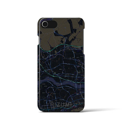 【藍住（徳島県）】地図柄iPhoneケース（バックカバータイプ）