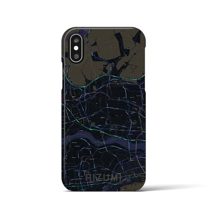 【藍住（徳島県）】地図柄iPhoneケース（バックカバータイプ）