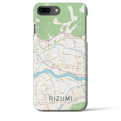 【藍住（徳島県）】地図柄iPhoneケース（バックカバータイプ）