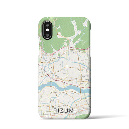 【藍住（徳島県）】地図柄iPhoneケース（バックカバータイプ）