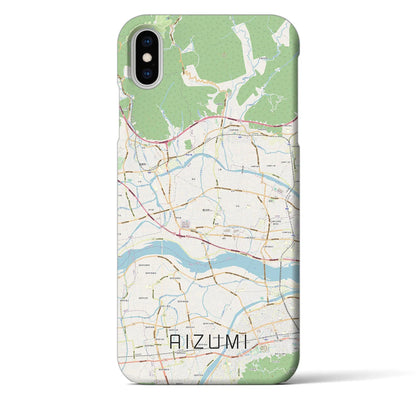 【藍住（徳島県）】地図柄iPhoneケース（バックカバータイプ）