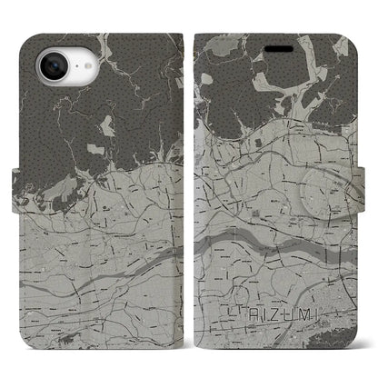 【藍住（徳島県）】地図柄iPhoneケース（手帳タイプ）