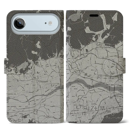 【藍住（徳島県）】地図柄iPhoneケース（手帳タイプ）