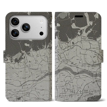 【藍住（徳島県）】地図柄iPhoneケース（手帳タイプ）