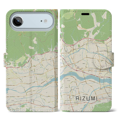 【藍住（徳島県）】地図柄iPhoneケース（手帳タイプ）