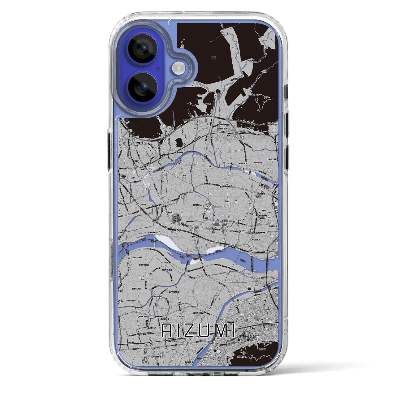 【藍住（徳島県）】地図柄iPhoneケース（MagSafeタイプ）