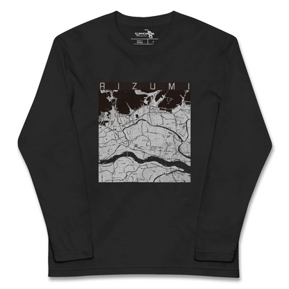 【藍住（徳島県）】地図柄ロングスリーブTシャツ