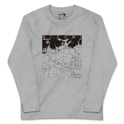 【藍住（徳島県）】地図柄ロングスリーブTシャツ