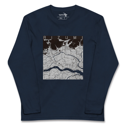 【藍住（徳島県）】地図柄ロングスリーブTシャツ