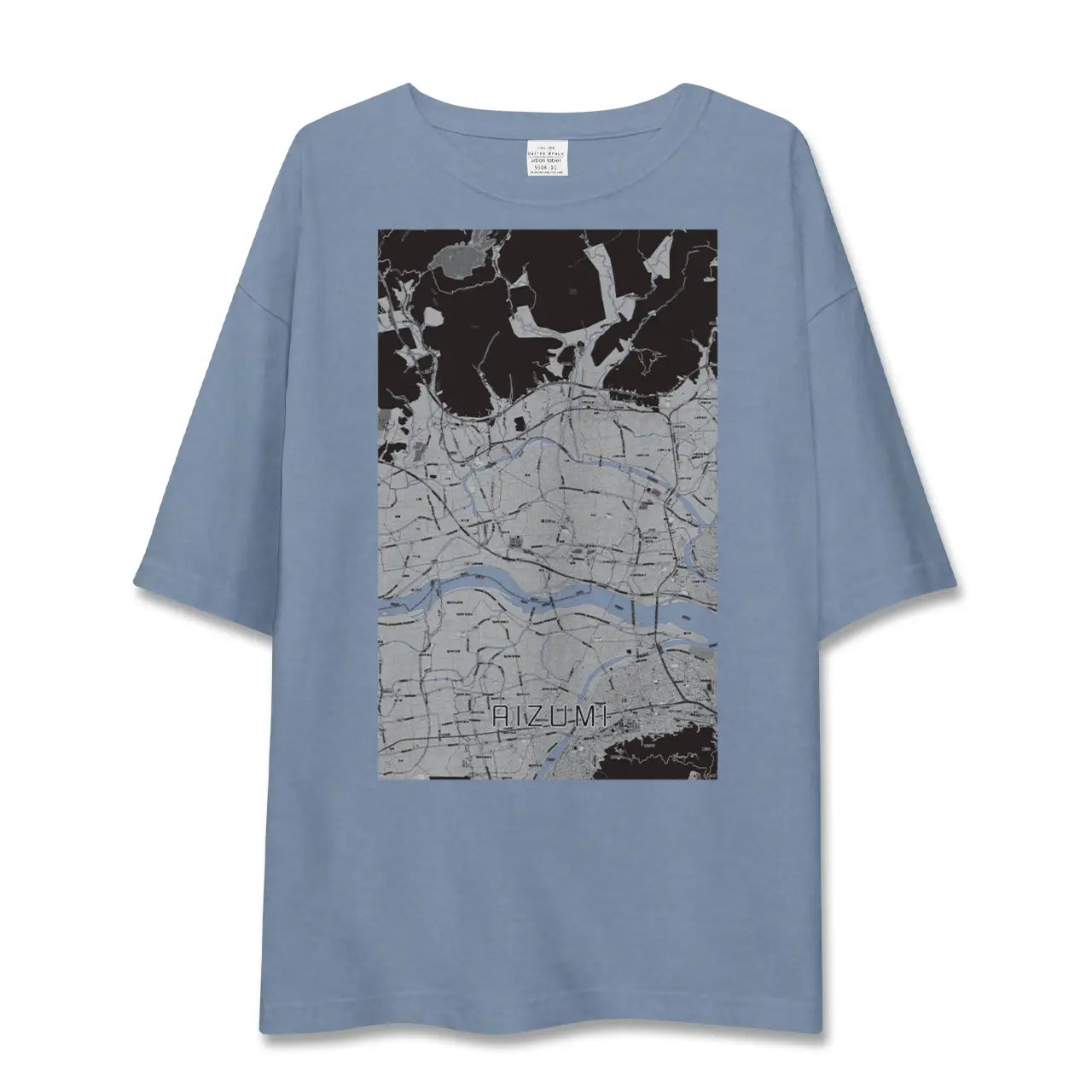 【藍住（徳島県）】地図柄ビッグシルエットTシャツ