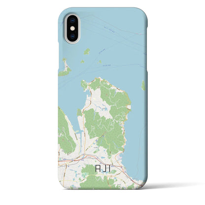 【庵治（香川県）】地図柄iPhoneケース（バックカバータイプ）