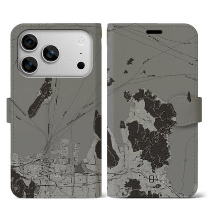 【庵治（香川県）】地図柄iPhoneケース（手帳タイプ）