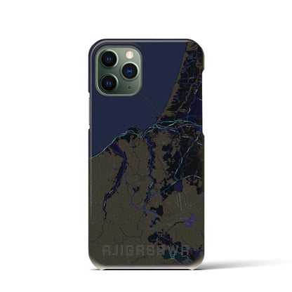 【鰺ヶ沢（青森県）】地図柄iPhoneケース（バックカバータイプ）