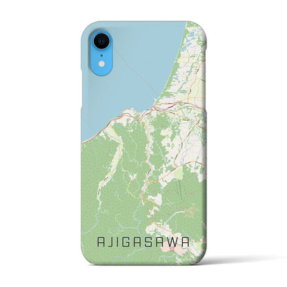 【鰺ヶ沢（青森県）】地図柄iPhoneケース（バックカバータイプ）