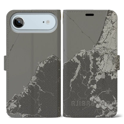 【鰺ヶ沢（青森県）】地図柄iPhoneケース（手帳タイプ）