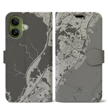 【阿品（広島県）】地図柄iPhoneケース（手帳タイプ）