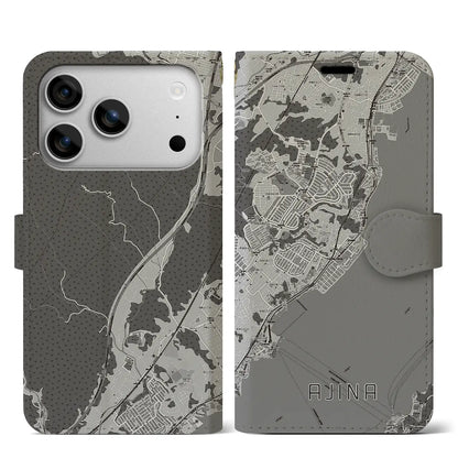 【阿品（広島県）】地図柄iPhoneケース（手帳タイプ）