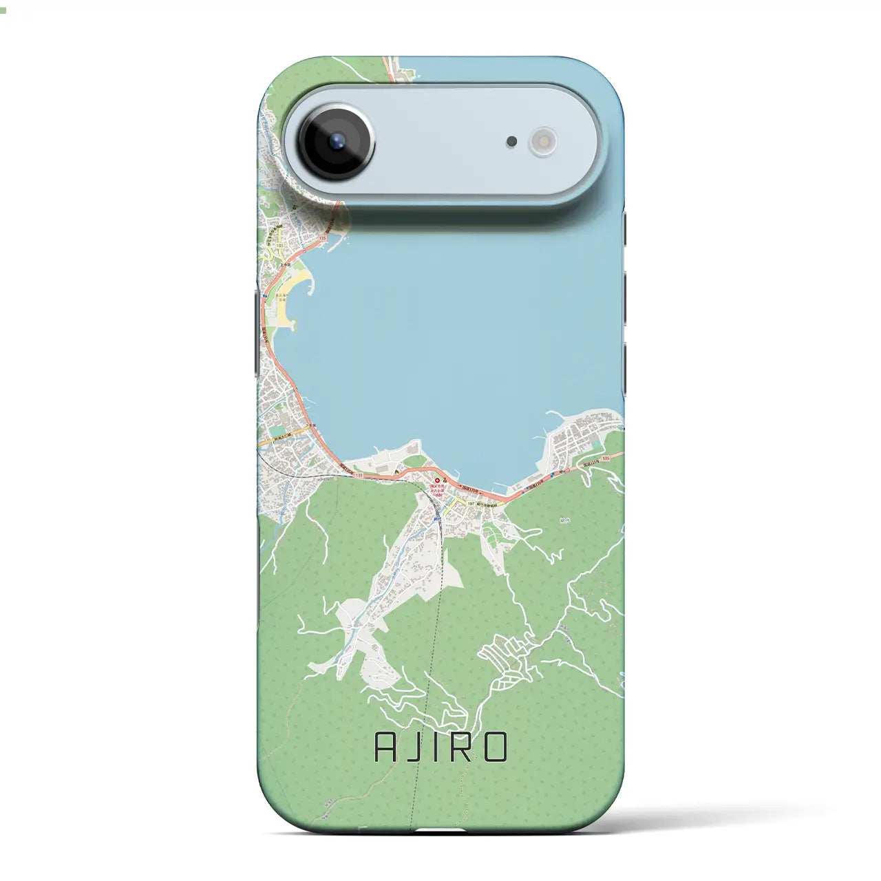 【網代（静岡県）】地図柄iPhoneケース（バックカバータイプ）