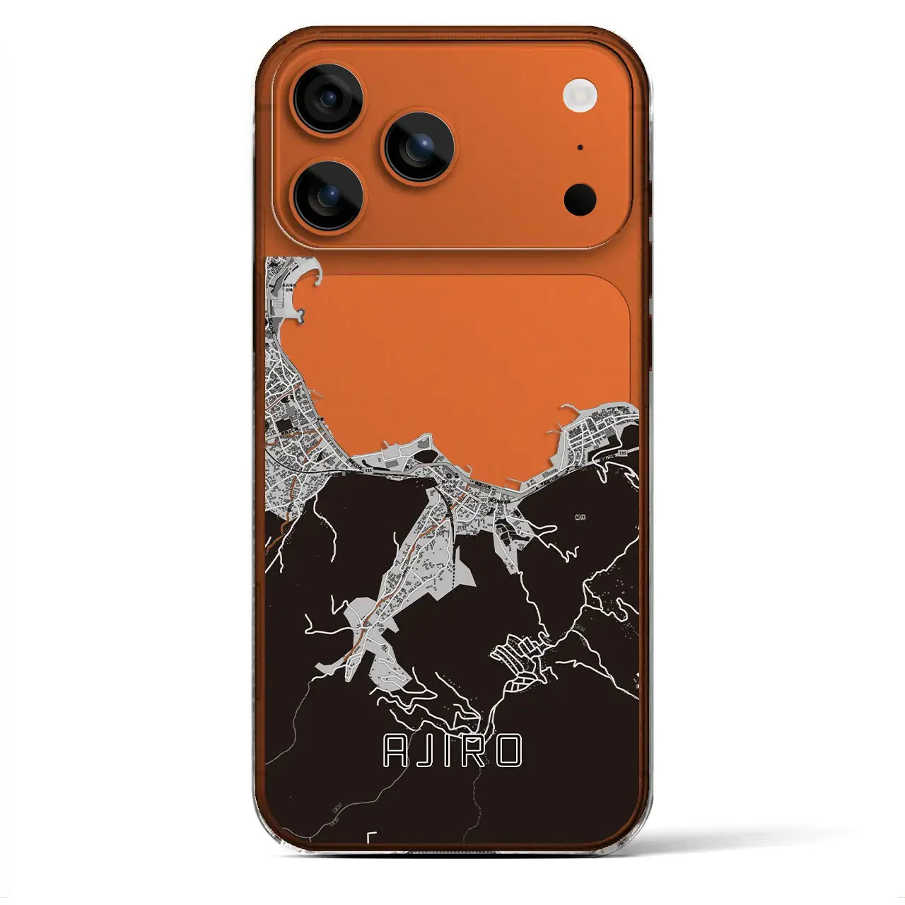 【網代（静岡県）】地図柄iPhoneケース（クリアタイプ）