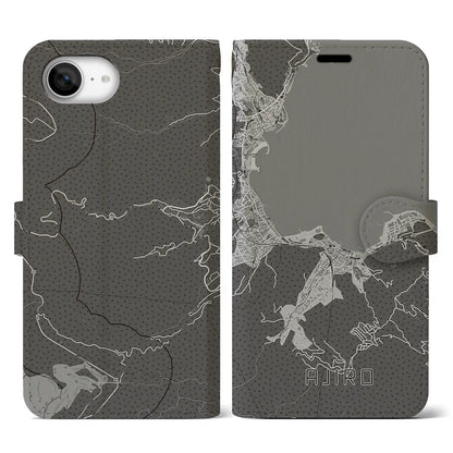 【網代（静岡県）】地図柄iPhoneケース（手帳タイプ）