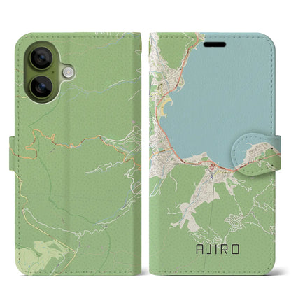 【網代（静岡県）】地図柄iPhoneケース（手帳タイプ）