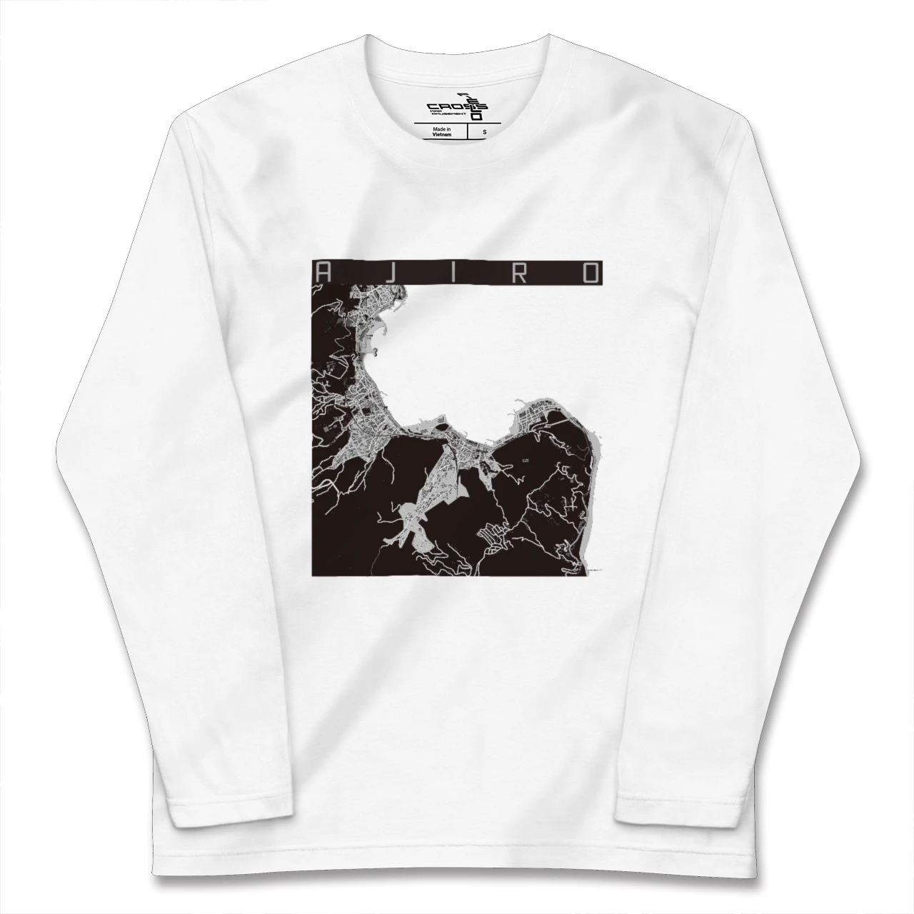 【網代（静岡県）】地図柄ロングスリーブTシャツ