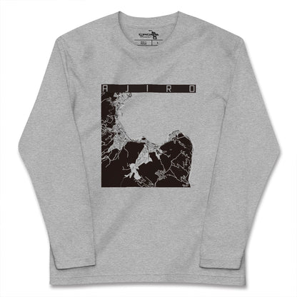 【網代（静岡県）】地図柄ロングスリーブTシャツ
