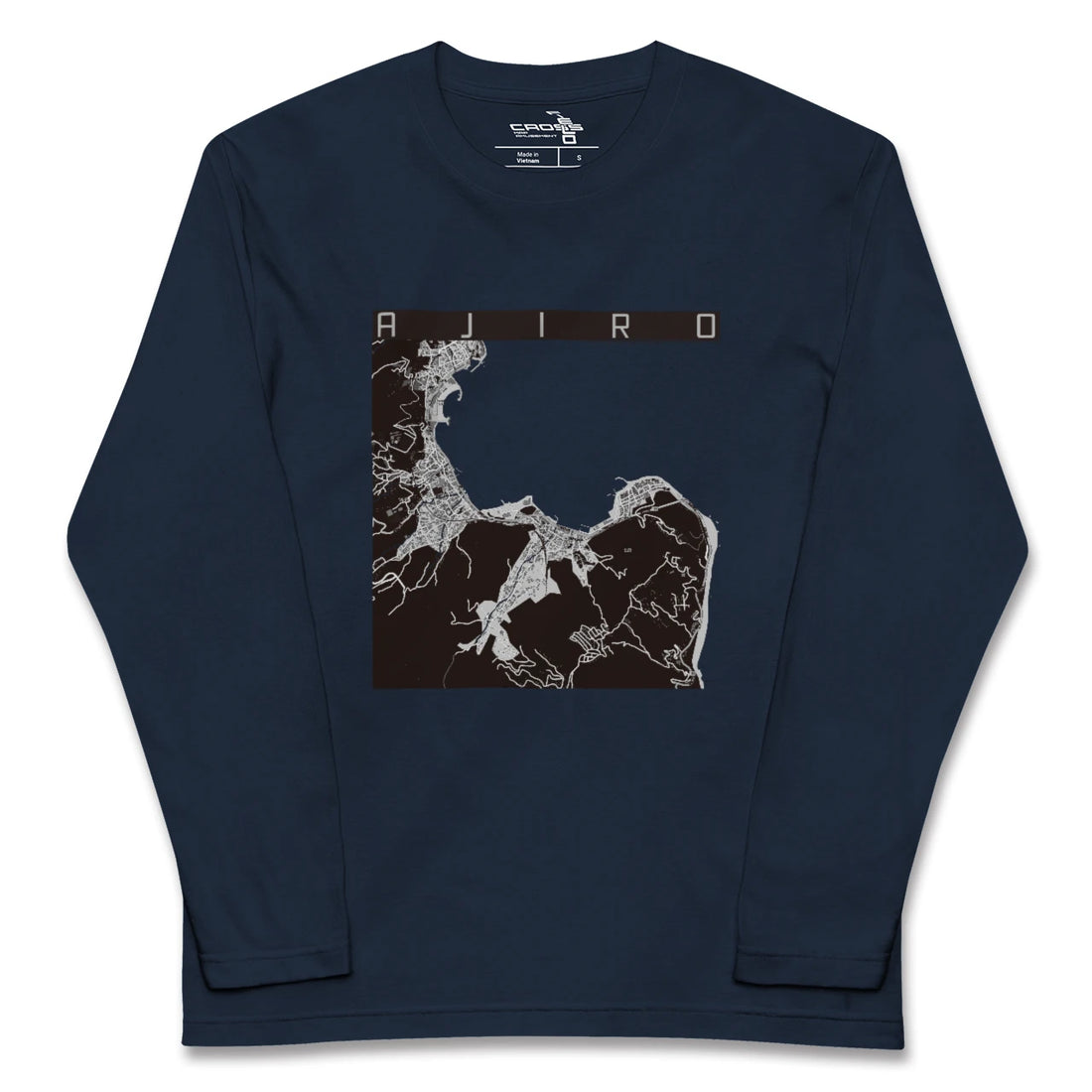 【網代（静岡県）】地図柄ロングスリーブTシャツ