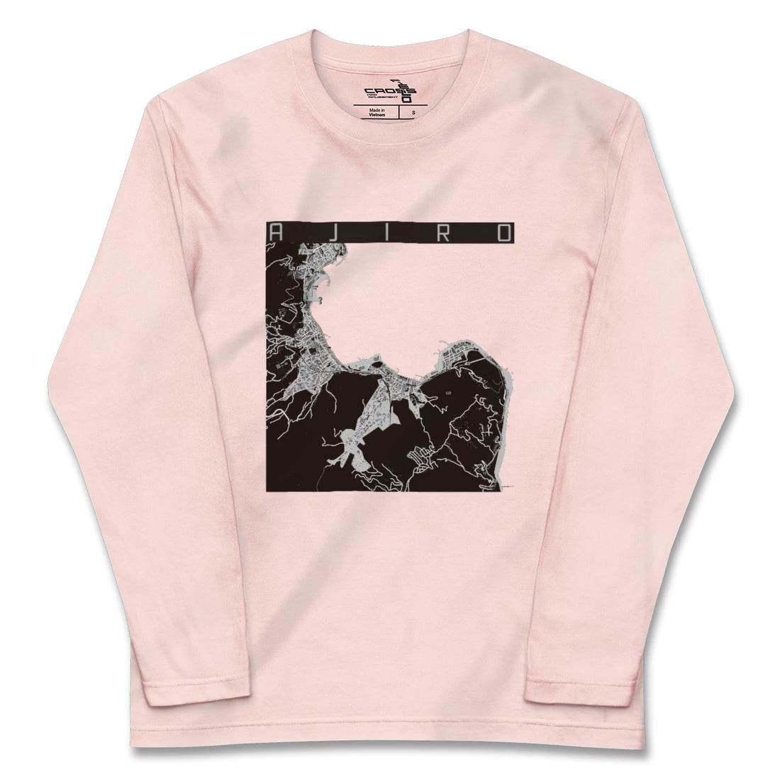 【網代（静岡県）】地図柄ロングスリーブTシャツ