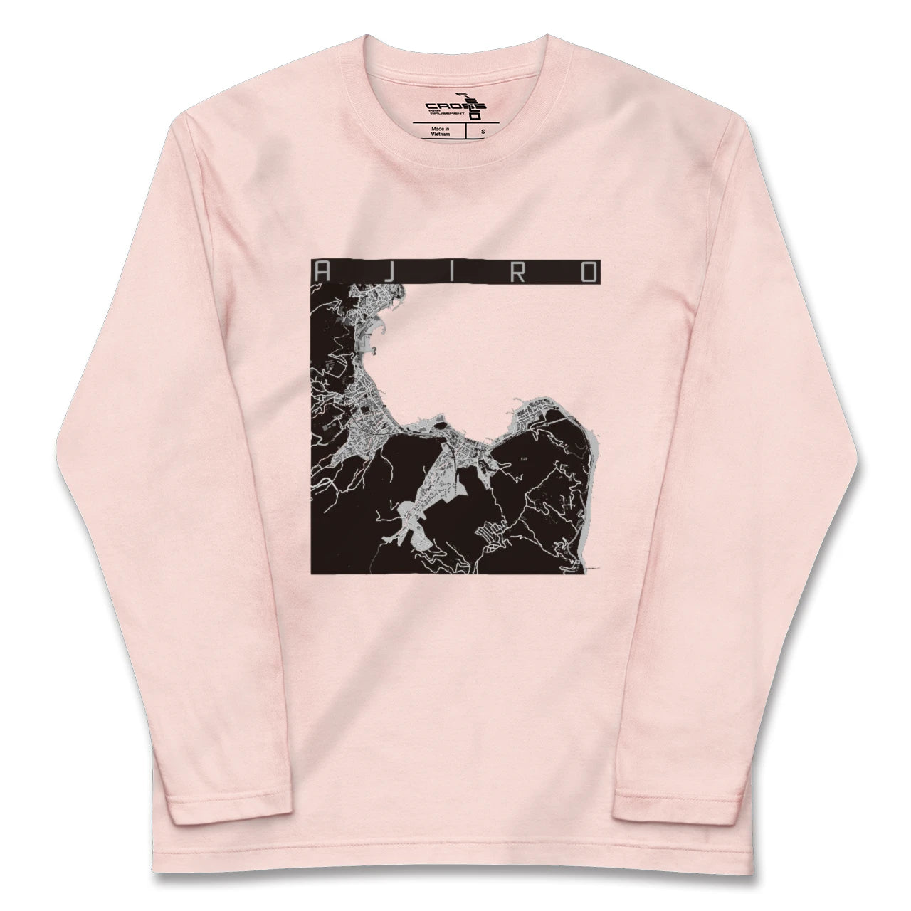 【網代（静岡県）】地図柄ロングスリーブTシャツ