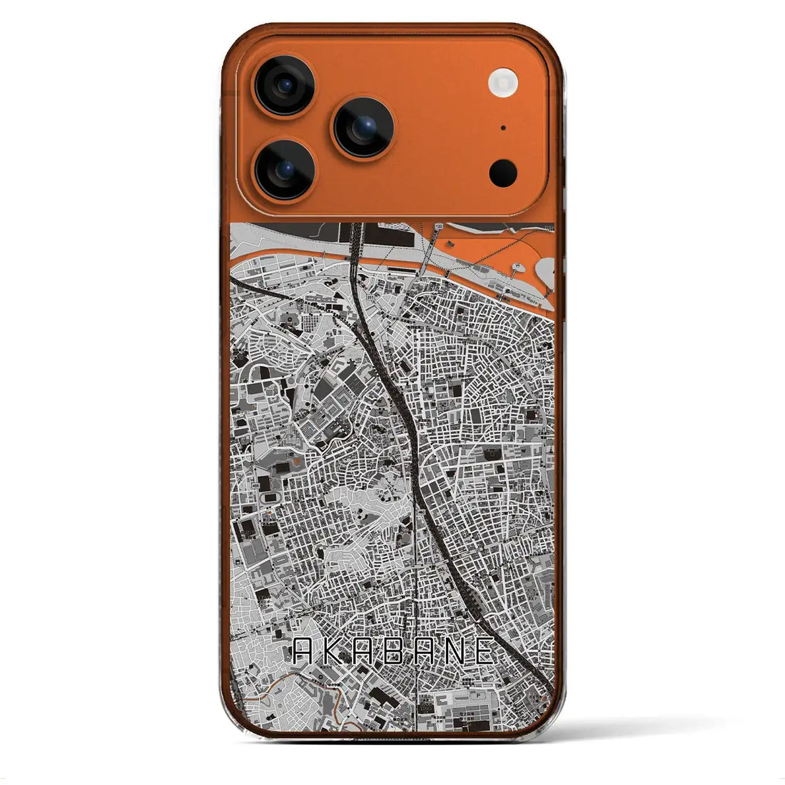 【赤羽（東京都）】地図柄iPhoneケース（クリアタイプ）